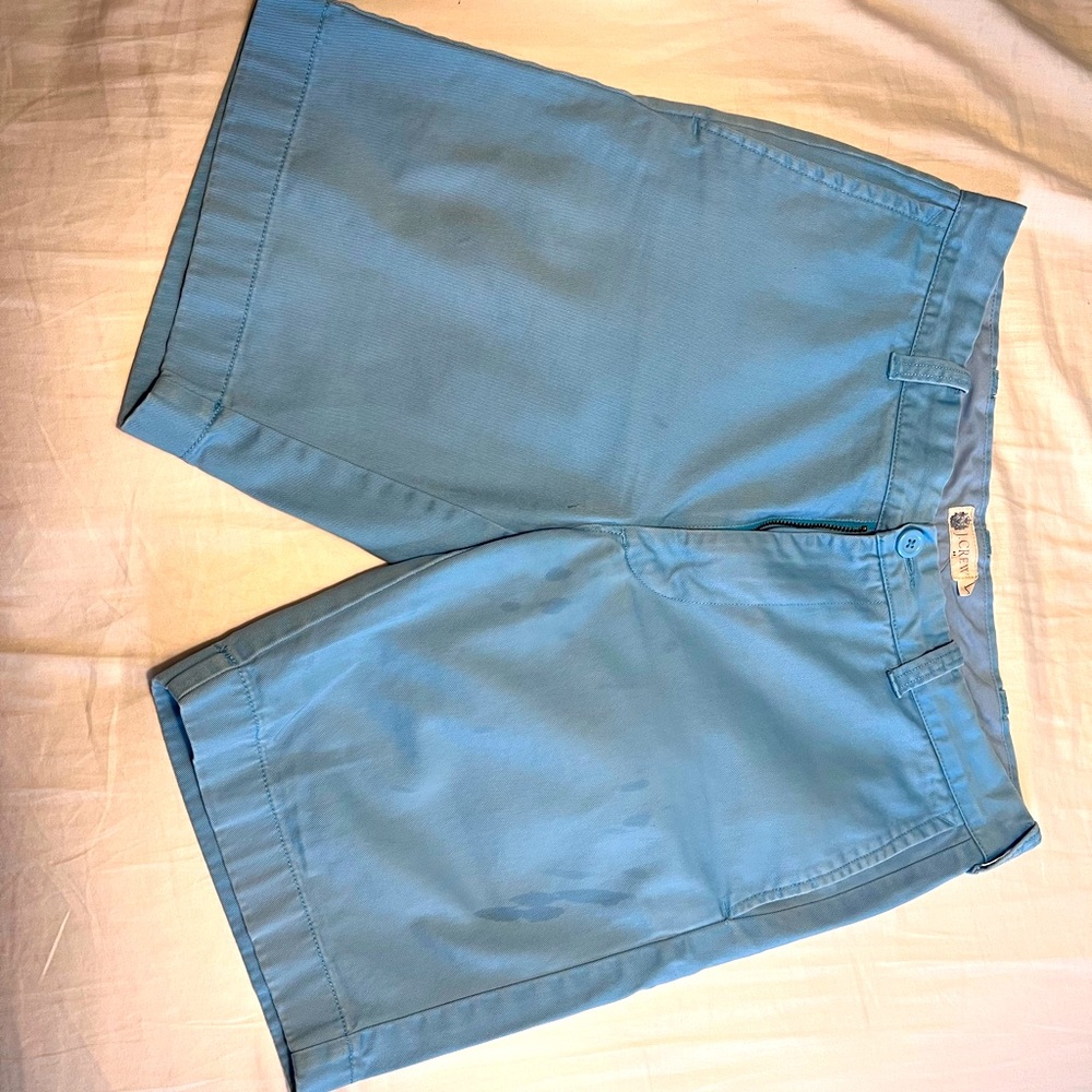 Blue short. 9 inches long.